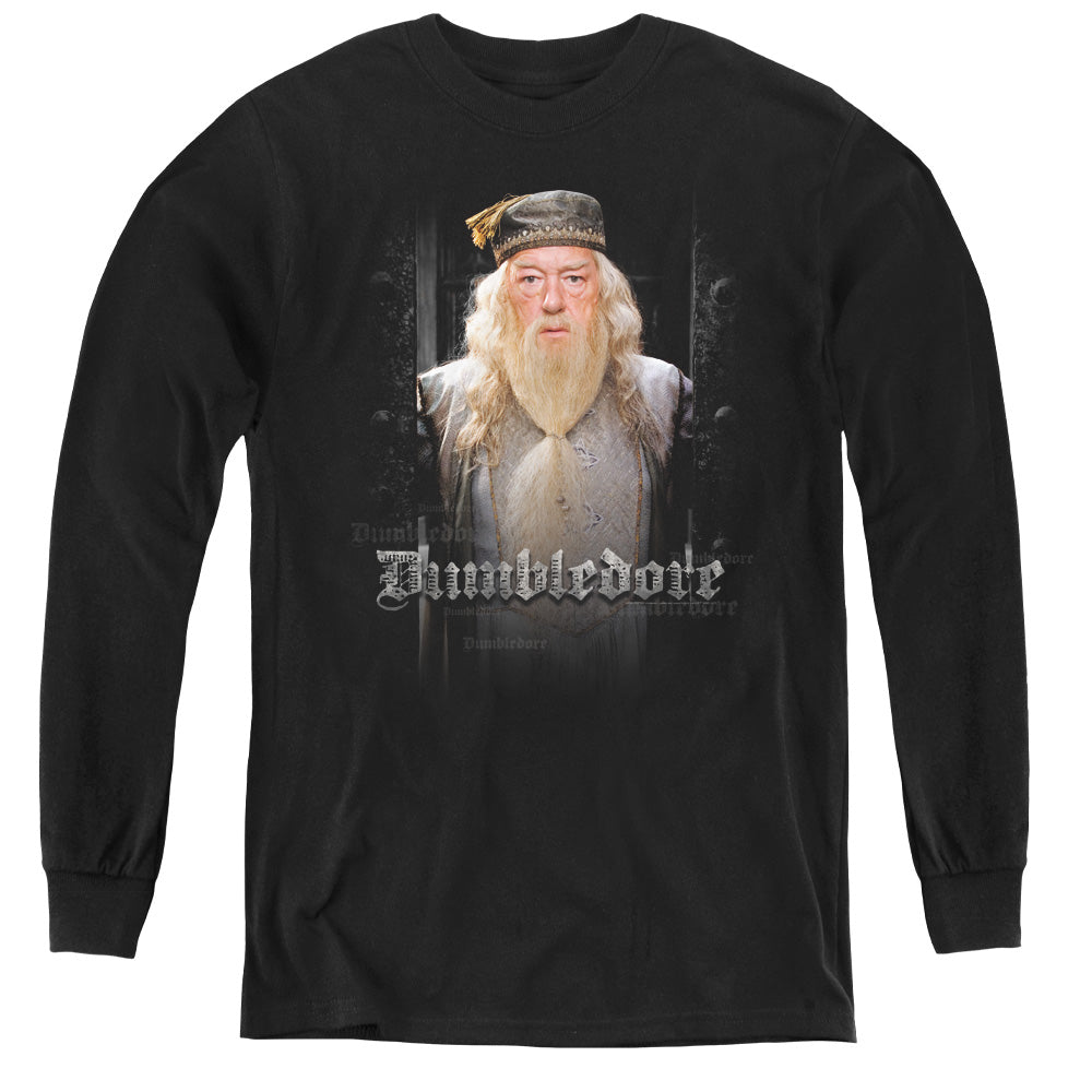 Harry Potter Dumble Doors Long Sleeve Kids Youth T Shirt Black Officially Licensed