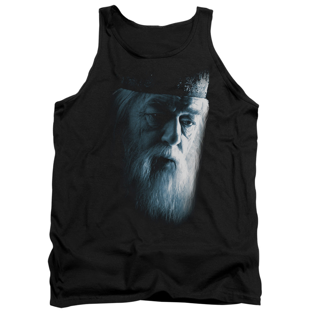 Harry Potter Dumbledore Face Mens Tank Top Shirt Black Officially Licensed