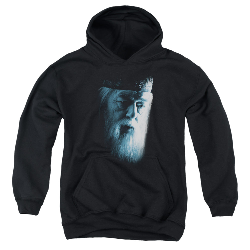Harry Potter Dumbledore Face Kids Youth Hoodie Black Officially Licensed