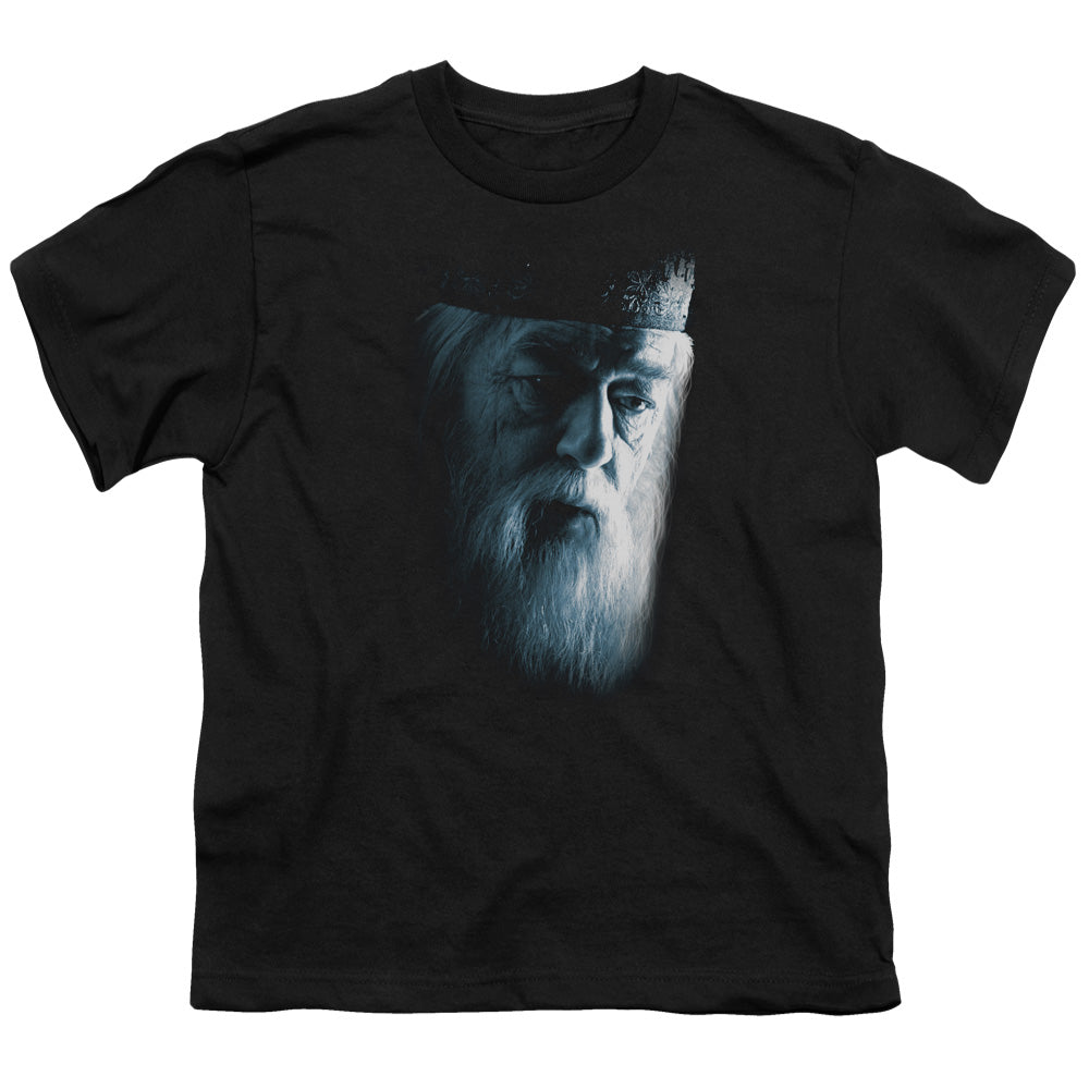 Harry Potter Dumbledore Face Kids Youth T Shirt Black Officially Licensed