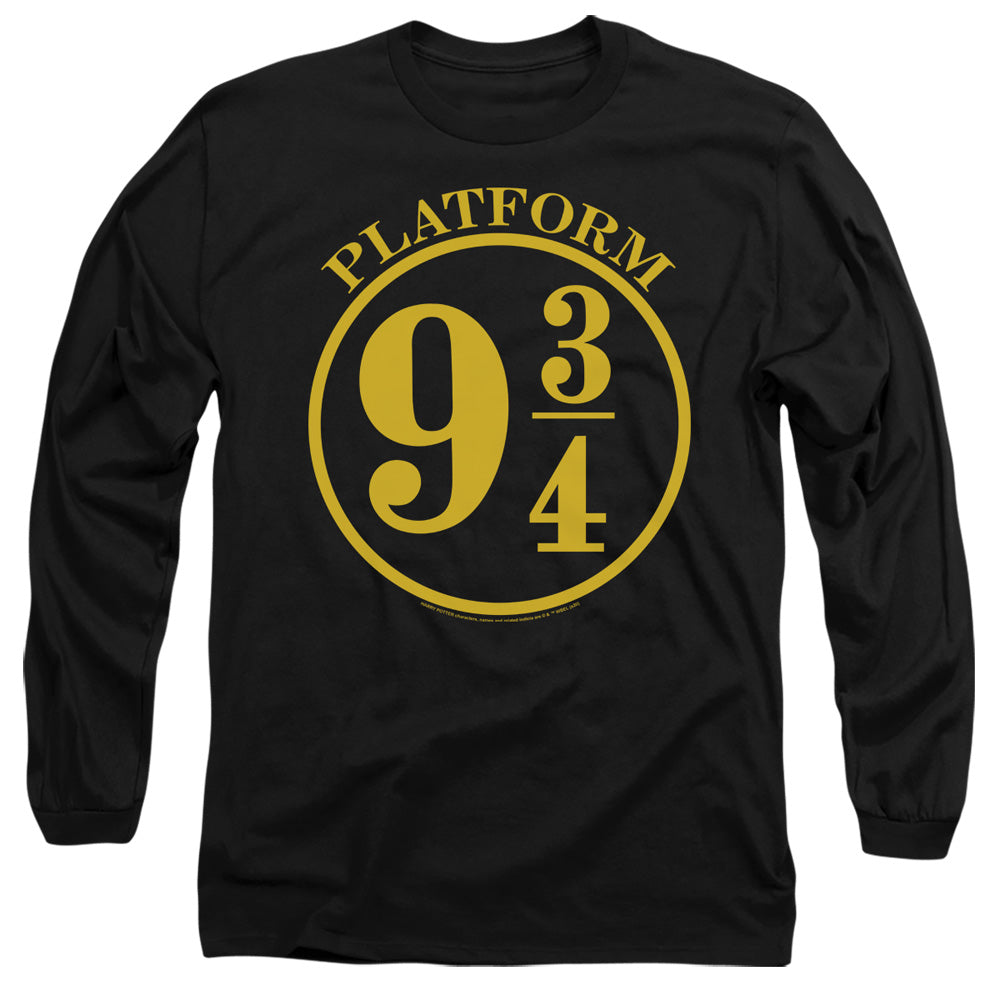 Harry Potter 9 3 4 Mens Long Sleeve Shirt Black Officially Licensed Officially Licensed