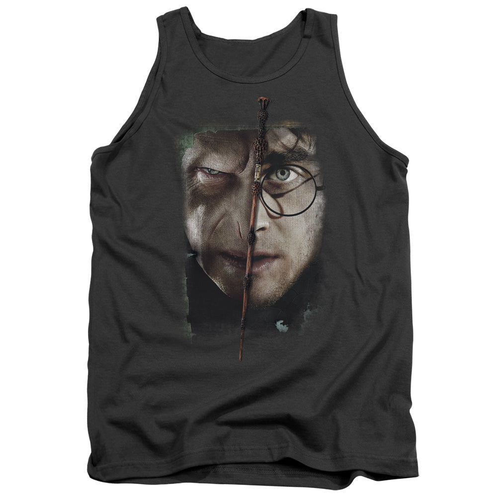 Harry Potter It All Ends Here Mens Tank Top Shirt Charcoal Officially Licensed