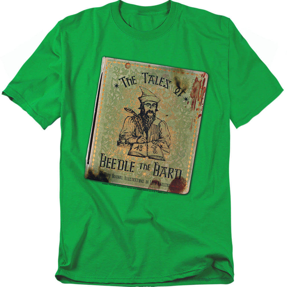 Harry Potter Beedle The Bard Mens T Shirt Military Green Officially Licensed