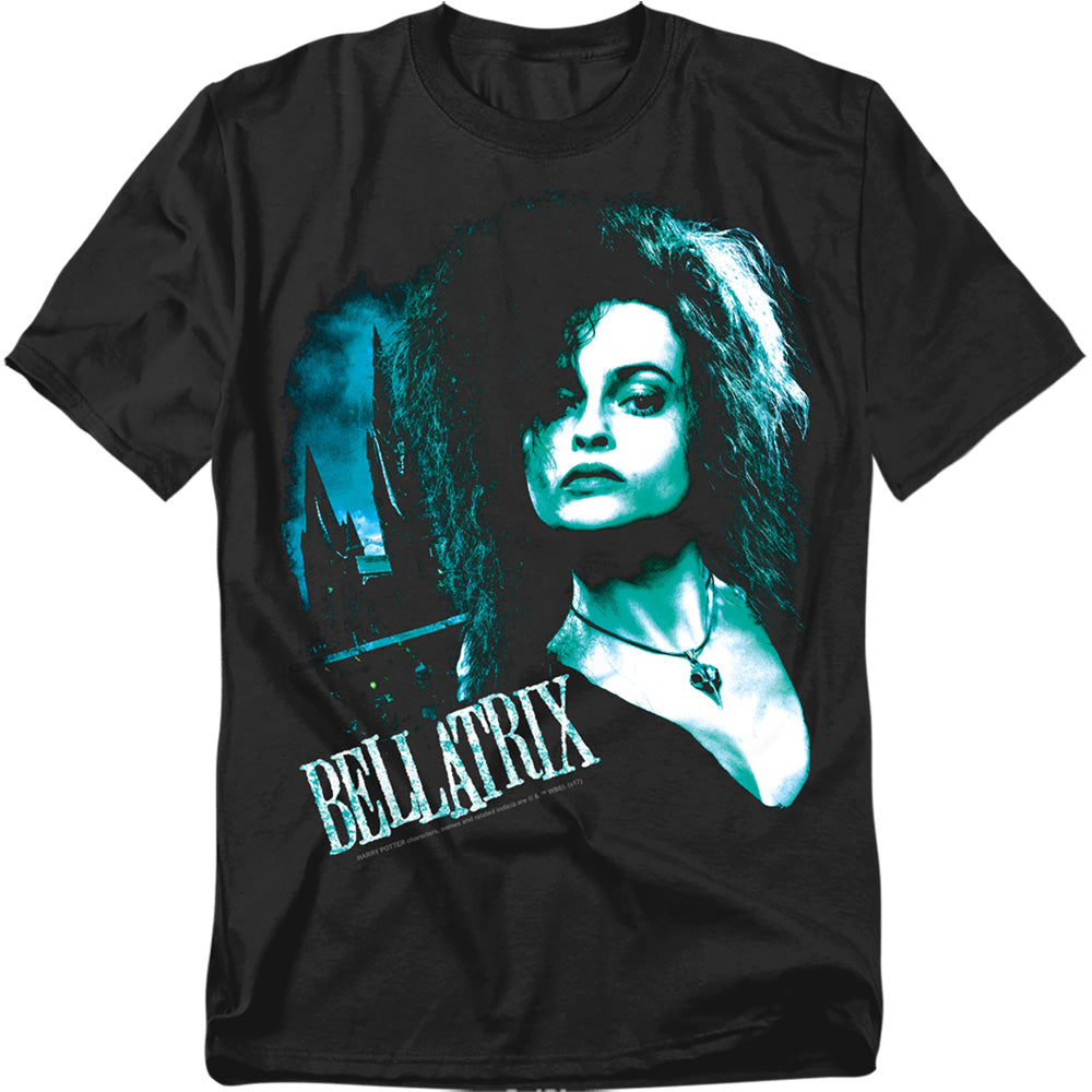 Harry Potter Bellatrix Closeup Mens T Shirt Black Officially Licensed