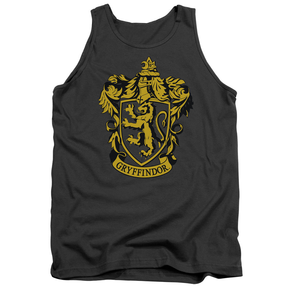 Harry Potter Gryffindor Crest Mens Tank Top Shirt Charcoal Officially Licensed