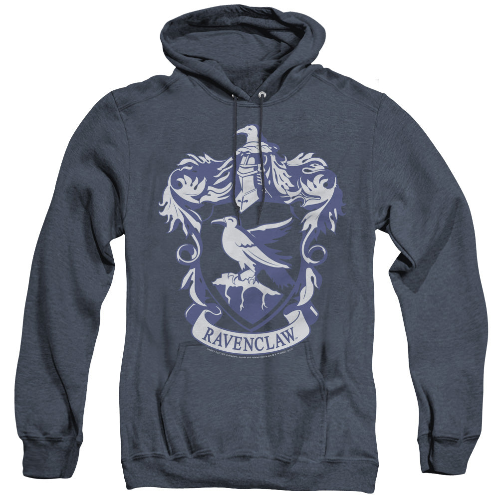 Harry Potter Ravenclaw Crest Mens Heather Hoodie Navy Officially Licensed