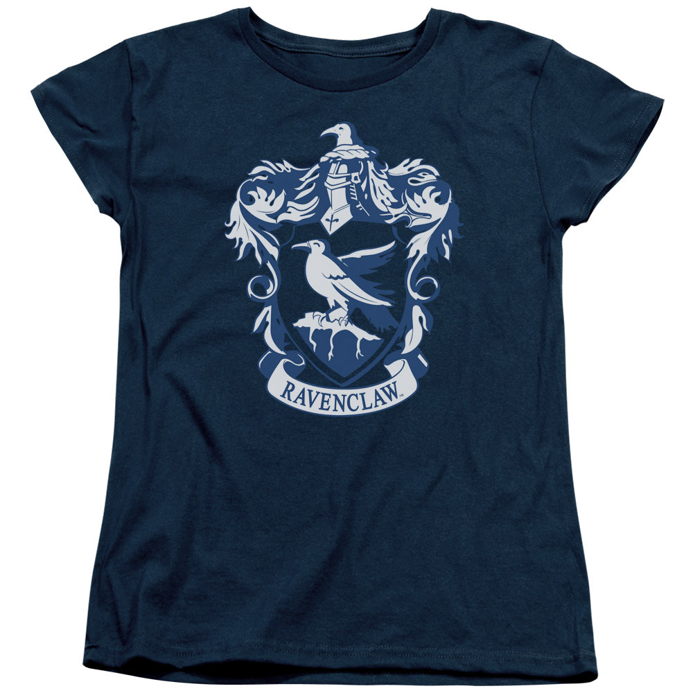 Harry Potter Ravenclaw Crest Womens T Shirt Navy Blue Officially Licensed