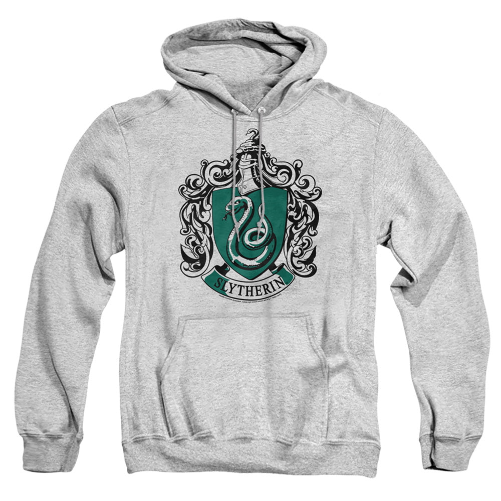 Harry Potter Slytherin Crest Mens Hoodie Athletic Heather Officially Licensed