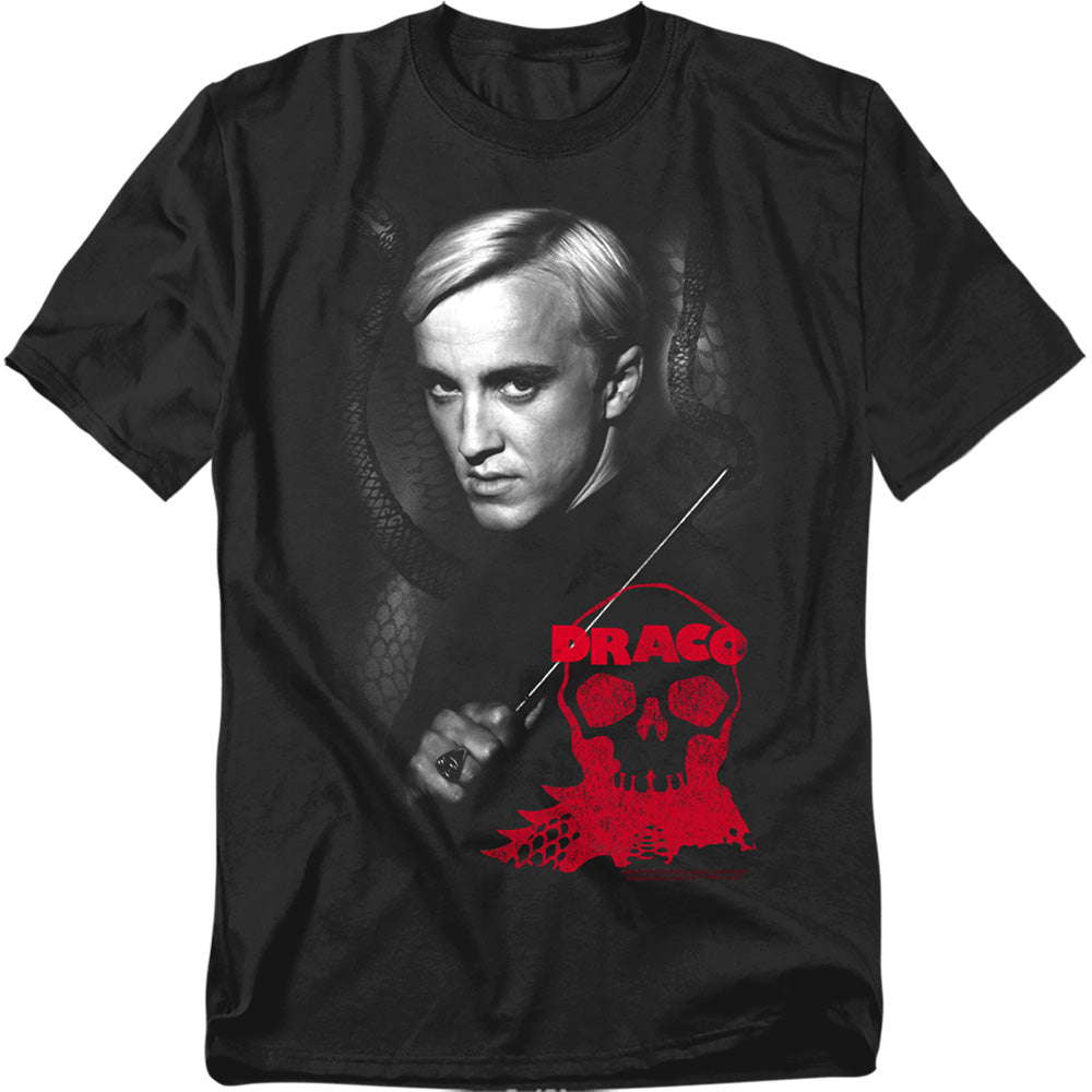 Harry Potter Draco Portrait Mens T Shirt Black Officially Licensed