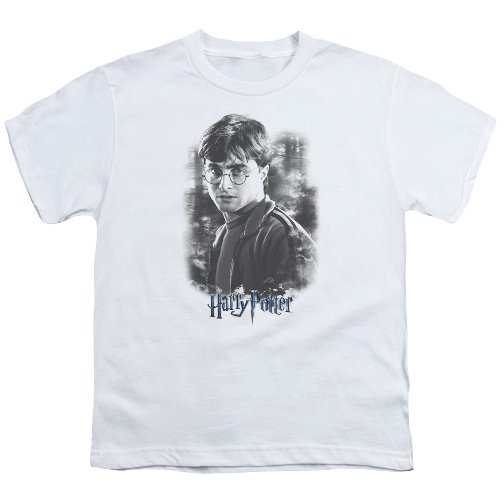 Harry Potter Harry in the Woods Kids Youth T Shirt White Officially Licensed