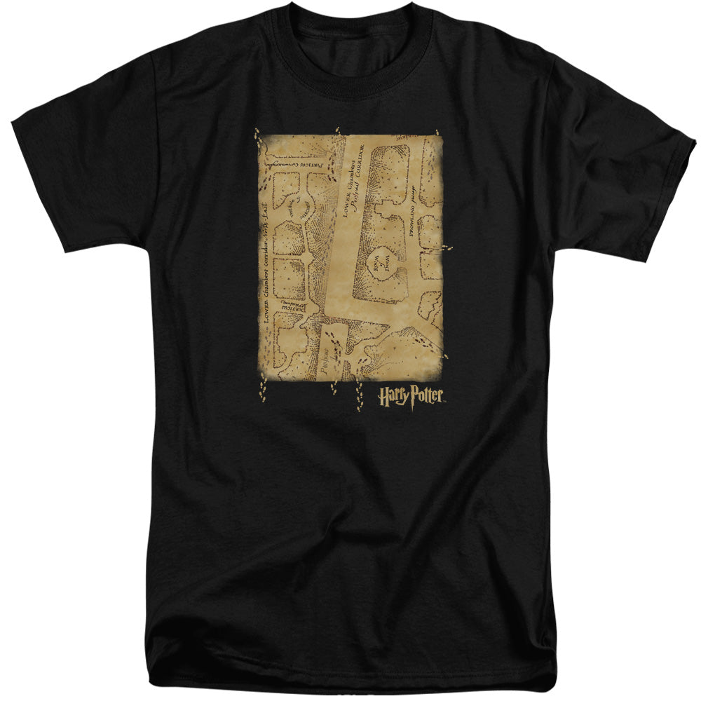 Harry Potter Marauders Map Interior Mens Tall T Shirt Black Officially Licensed