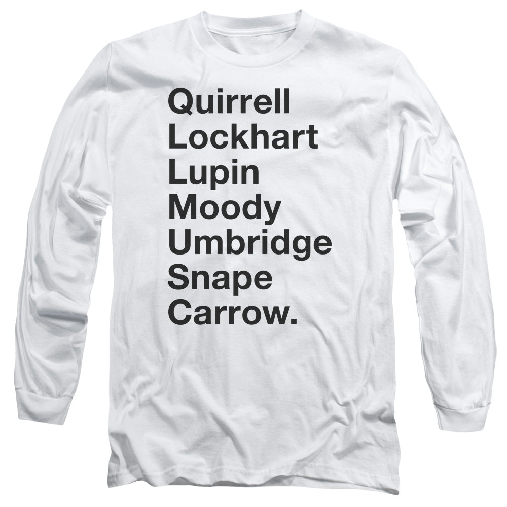 Harry Potter Professors Mens Long Sleeve Shirt White Officially Licensed Officially Licensed