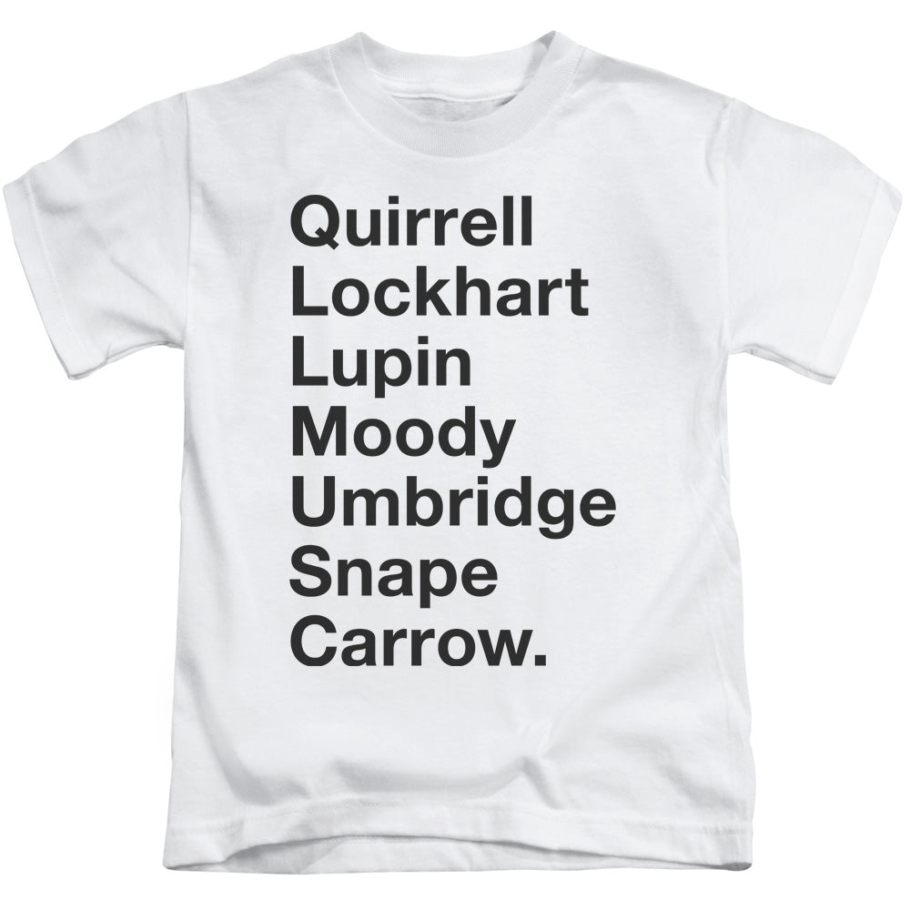 Harry Potter Professors Juvenile Kids Youth T Shirt White Officially Licensed