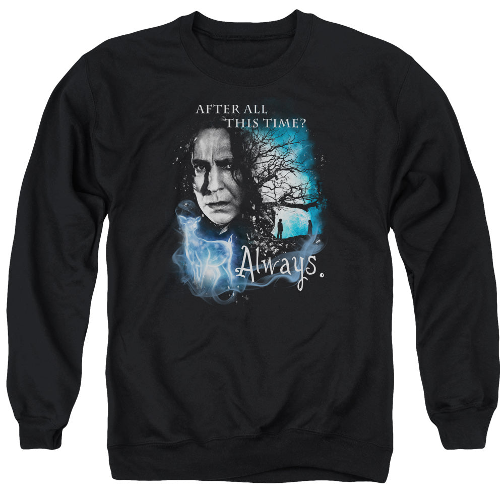 Harry Potter Always Mens Crewneck Sweatshirt Black Officially Licensed