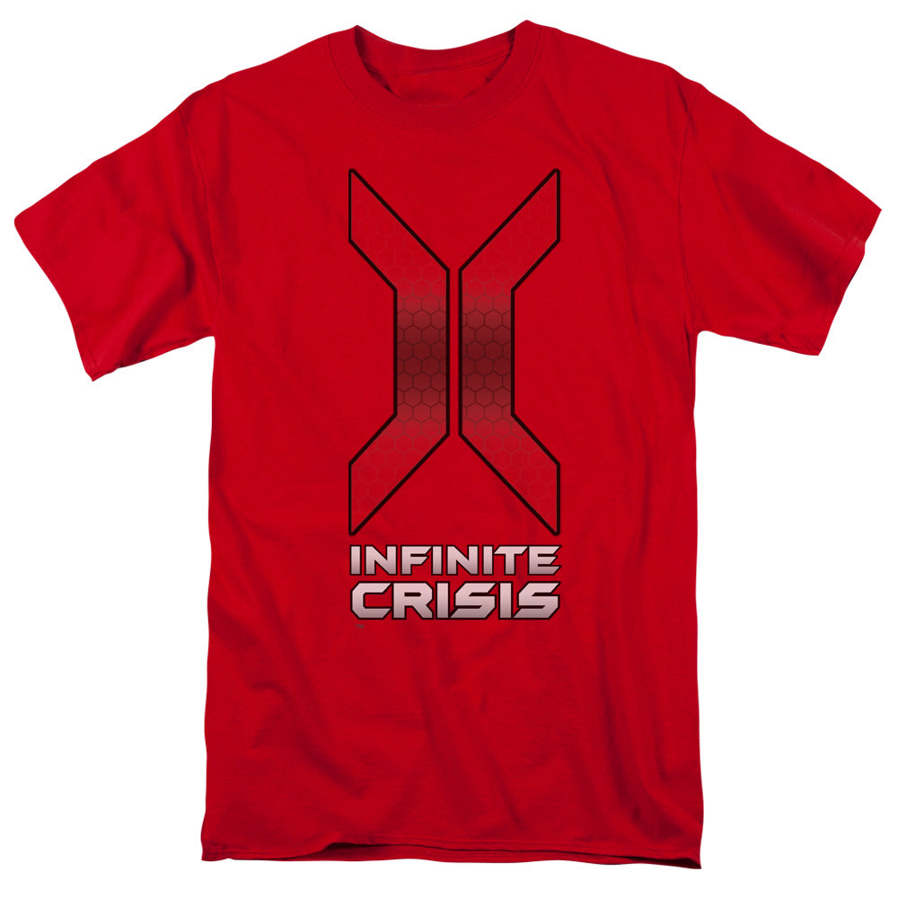 Infinite Crisis Title Mens T Shirt Red Officially Licensed