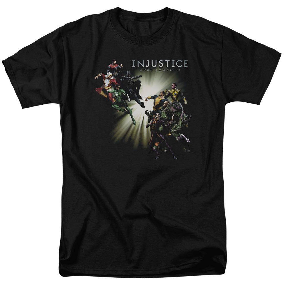 Injustice Gods Among Us Good Vs Evil Mens T Shirt Black Officially Licensed