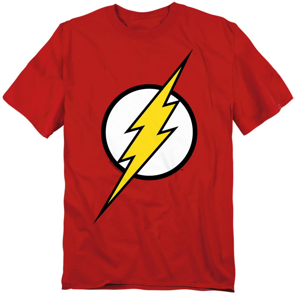 Justice League Of America Flash Logo Mens T Shirt Red Officially Licensed
