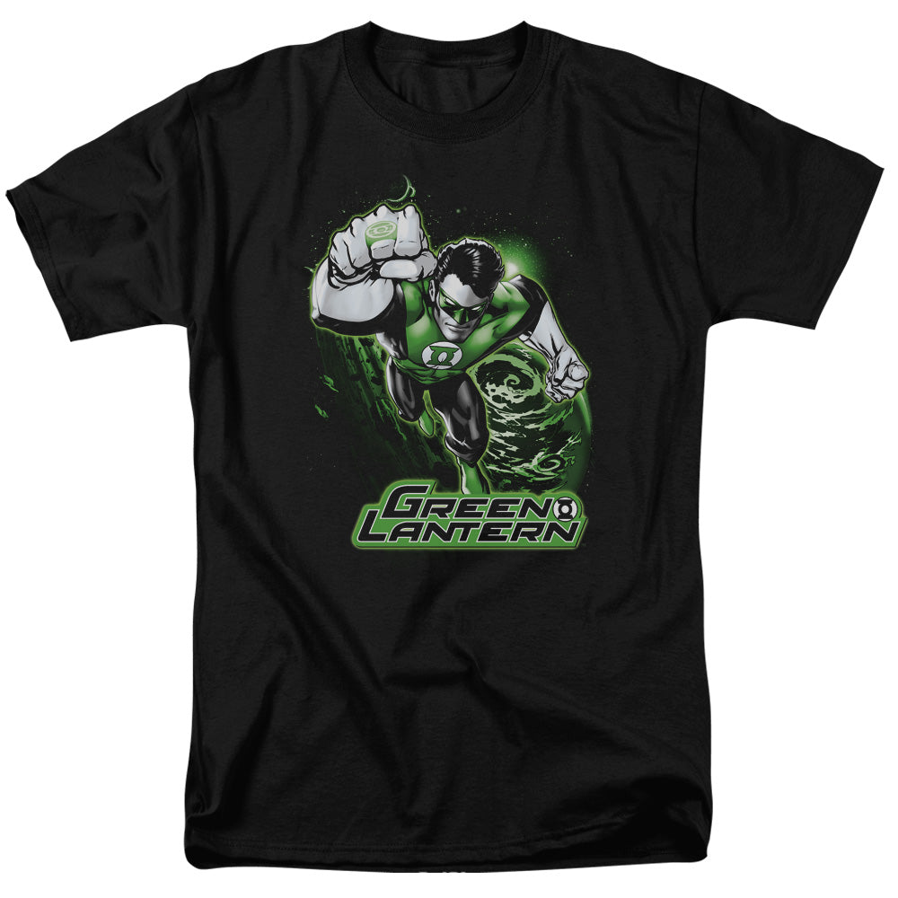 Green Lantern Green & Gray Mens T Shirt Black Officially Licensed