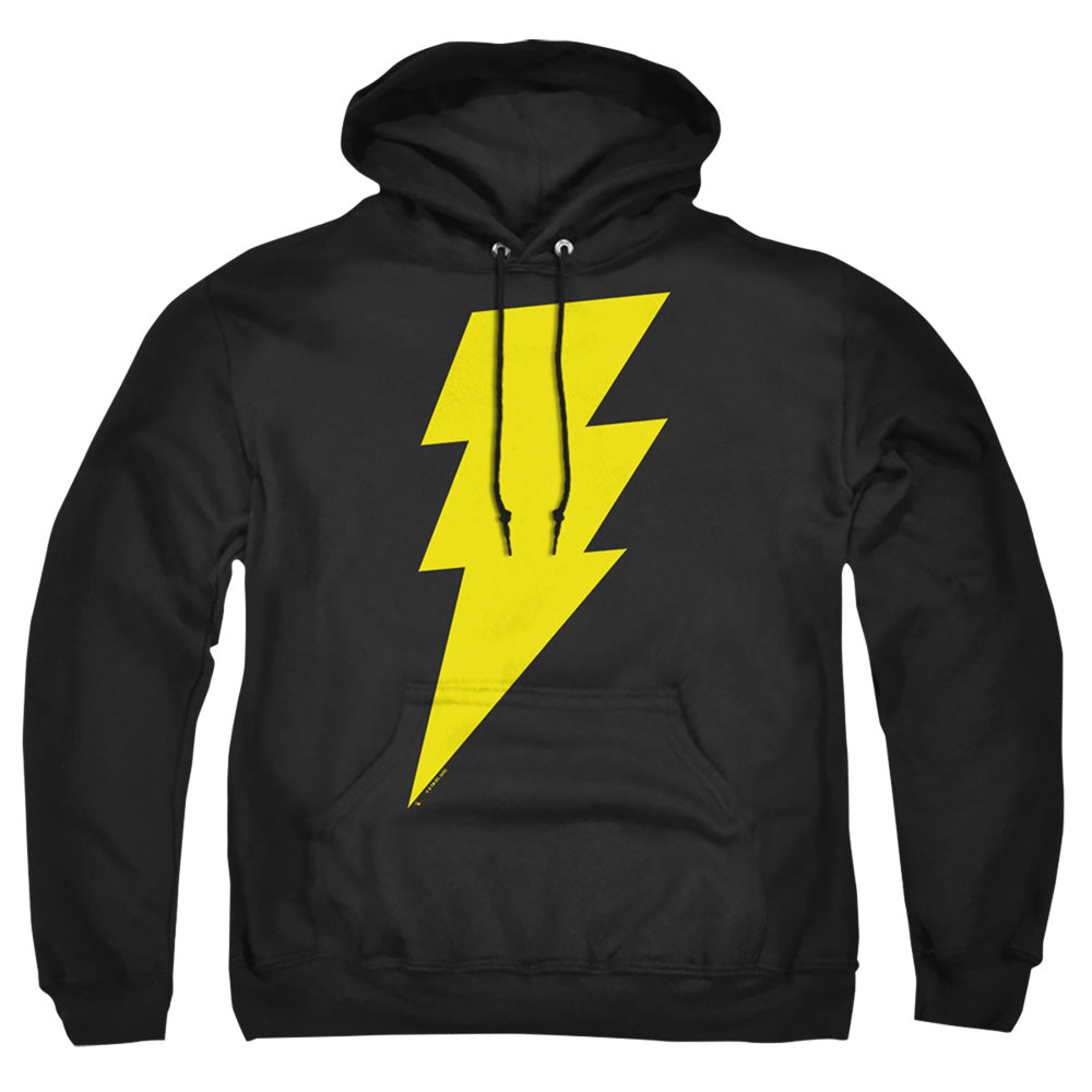 Justice League Black Adam Bolt Mens Hoodie Black Officially Licensed