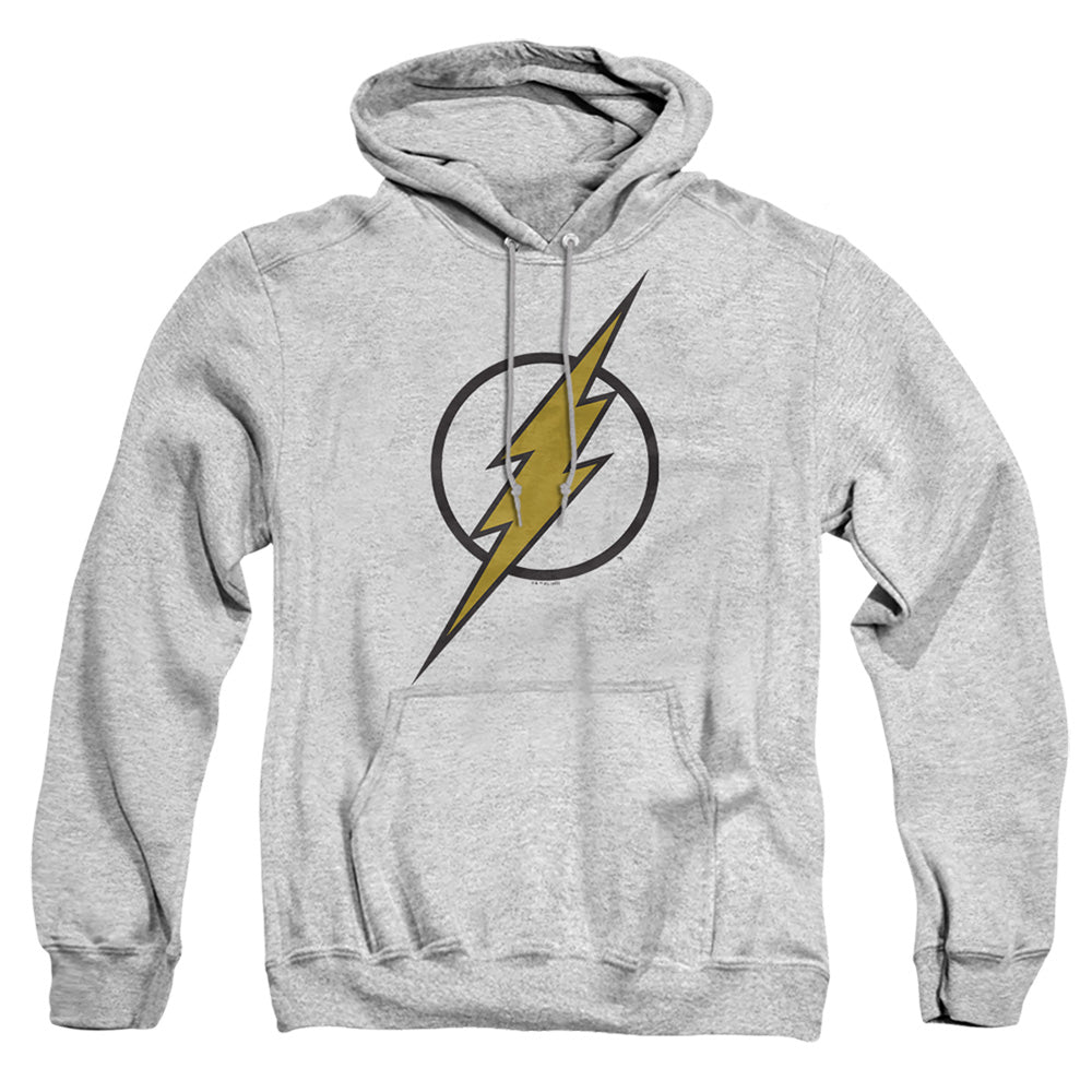 Justice League Flash Muted Color Bolt Mens Hoodie Athletic Heather Officially Licensed