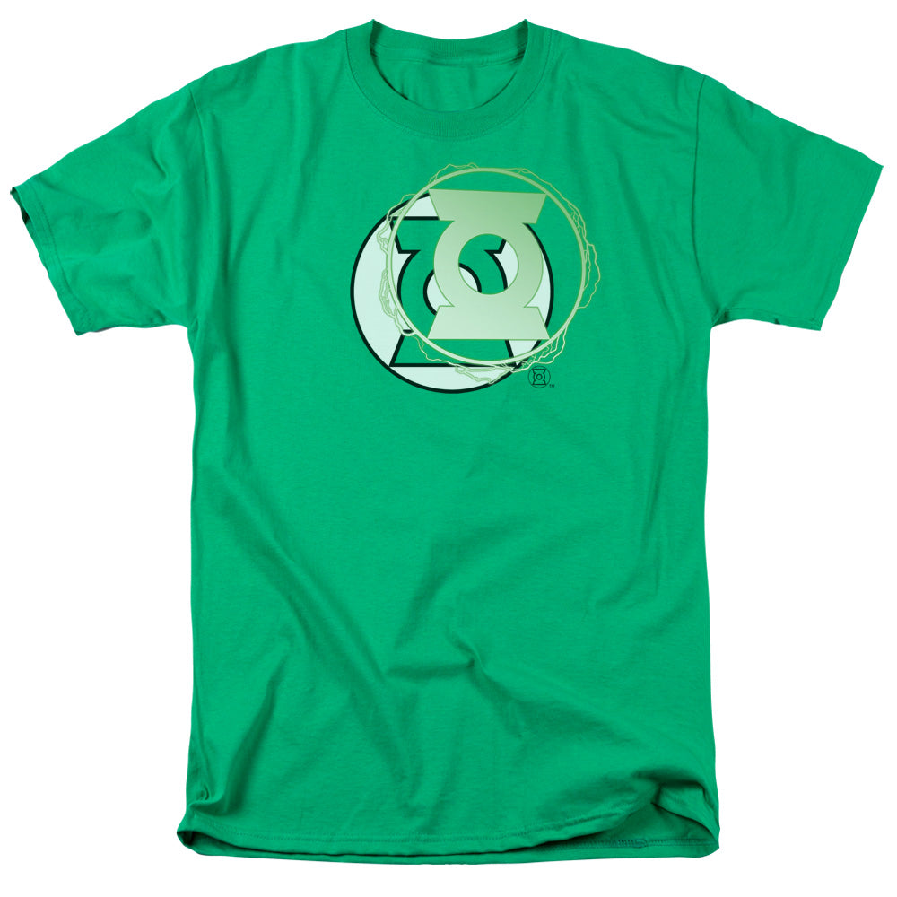 Justice League Of America Gl Energy Logo Mens T Shirt Kelly Green Officially Licensed