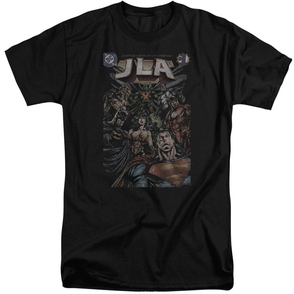 Justice League #1 Cover Mens Tall T Shirt Black Officially Licensed
