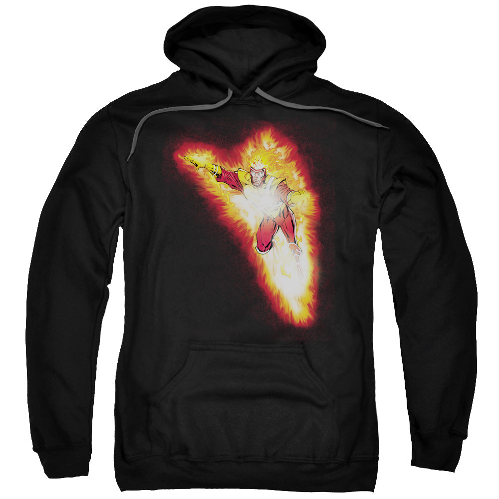 Justice League Firestorm Blaze Mens Hoodie Black Officially Licensed