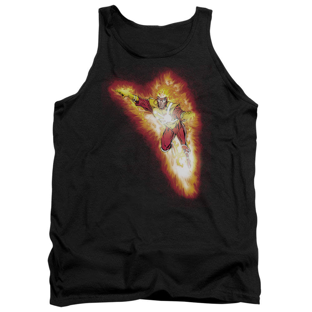 Justice League Firestorm Blaze Mens Tank Top Shirt Black Officially Licensed