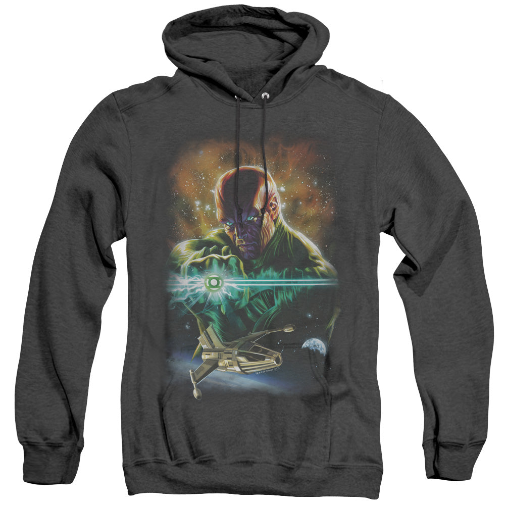 Jla(Gl) Abin Sur Heather Mens Hoodie Black Officially Licensed