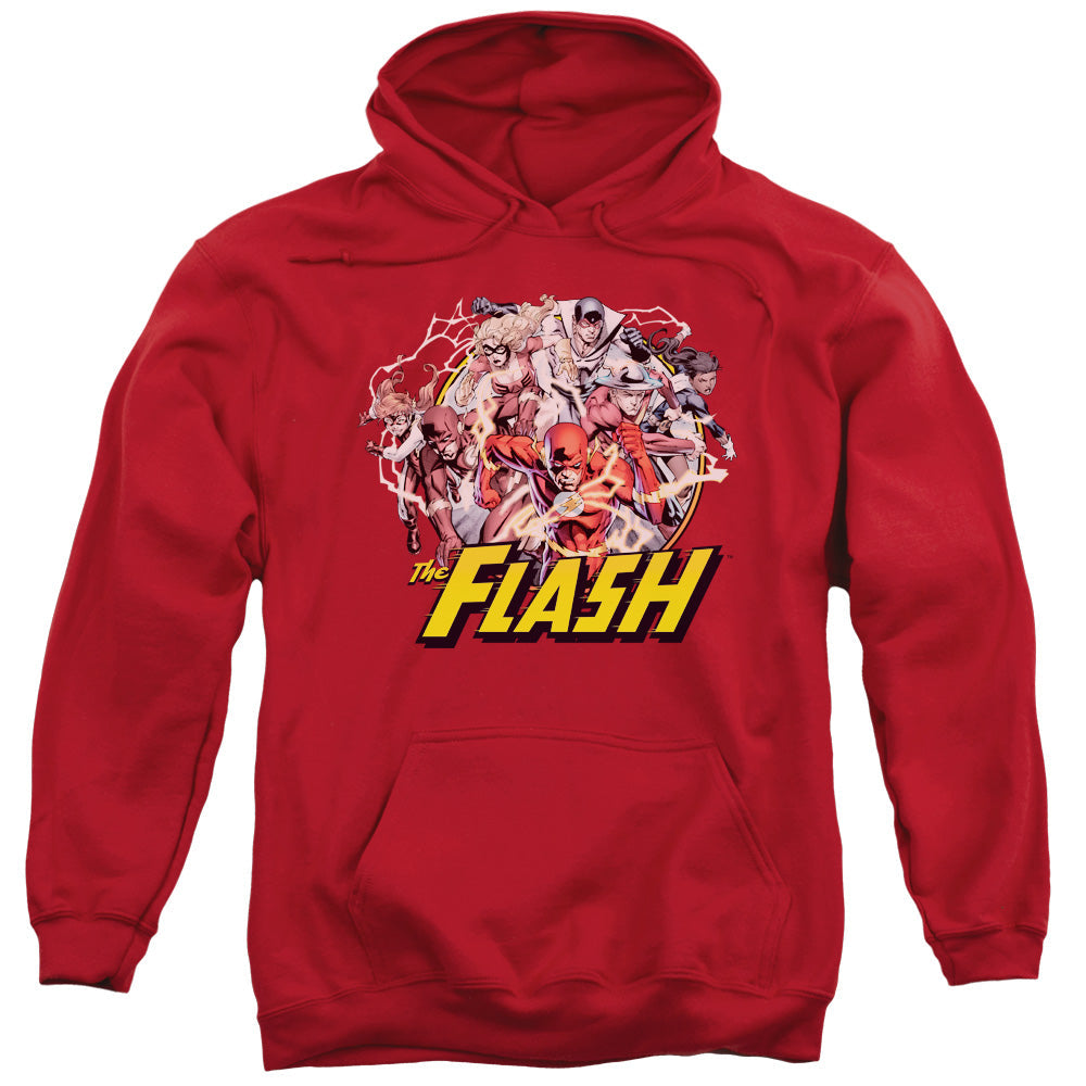 Justice League Flash Family Mens Hoodie Red Officially Licensed