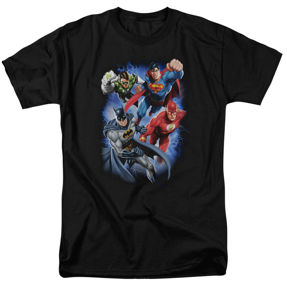 Justice League Of America Storm Makers Mens T Shirt Black Officially Licensed