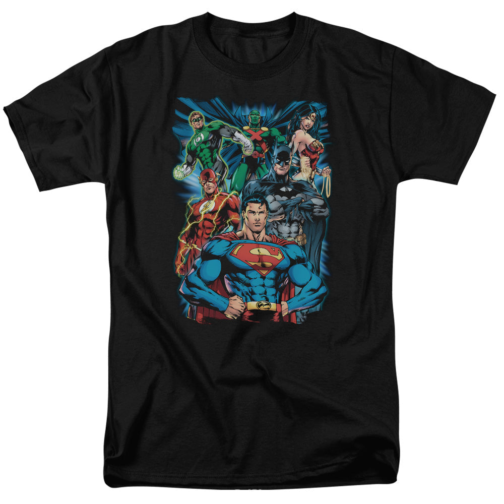 Justice League Of America Justice Is Served Mens T Shirt Black Officially Licensed