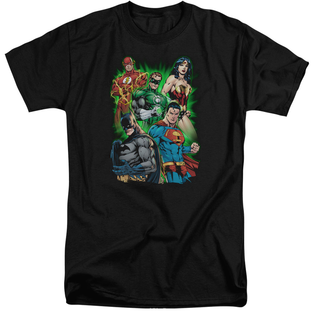 Justice League Will Power Mens Tall T Shirt Black Officially Licensed