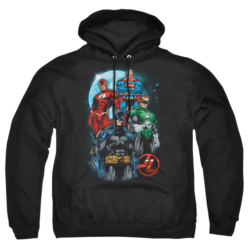 Justice League Of America The Four Mens Hoodie Black Officially Licensed