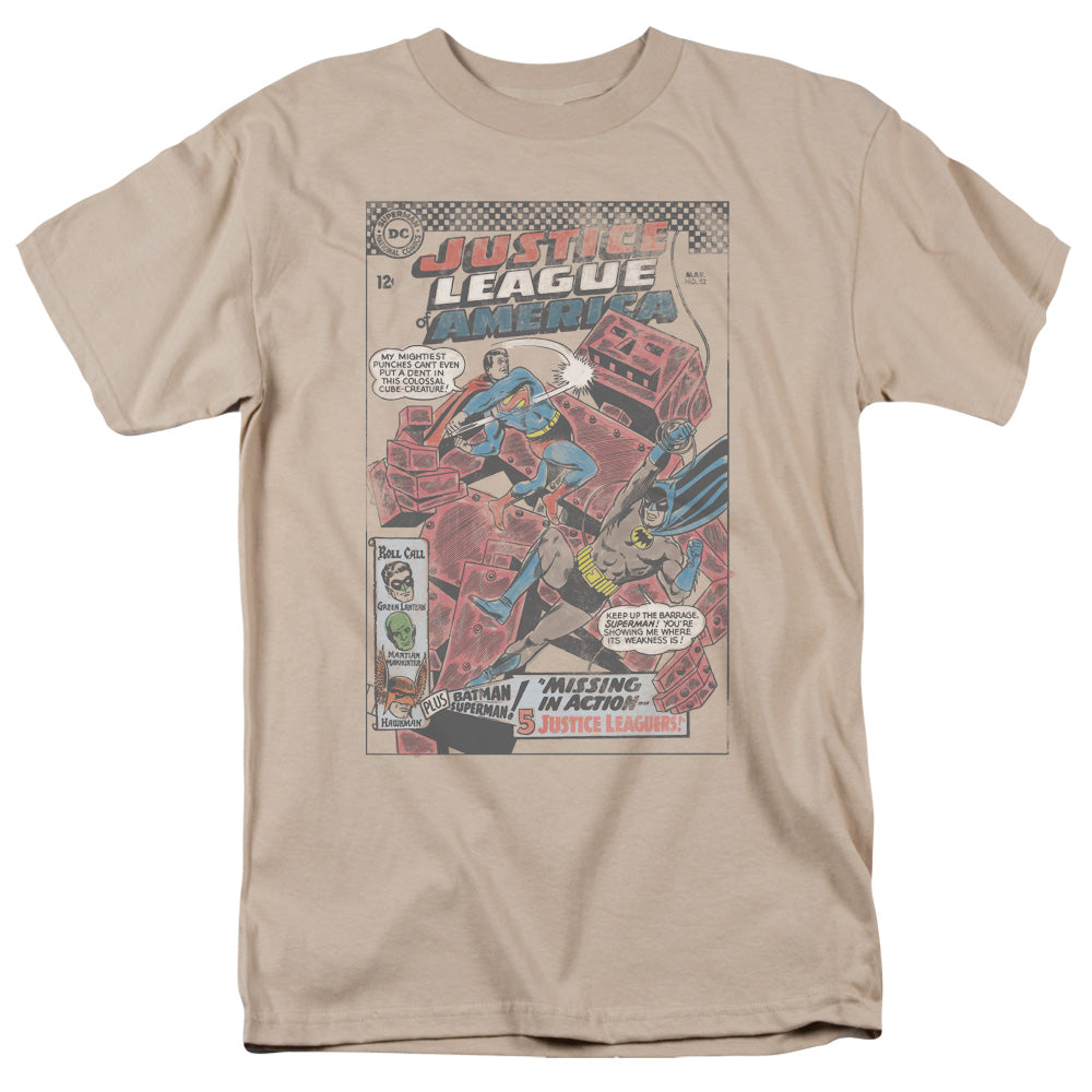 Justice League Cube Creature Mens T Shirt Sand Officially Licensed