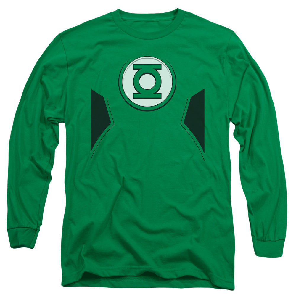 Justice League New Gl Costume Mens Long Sleeve Shirt Kelly Green Officially Licensed