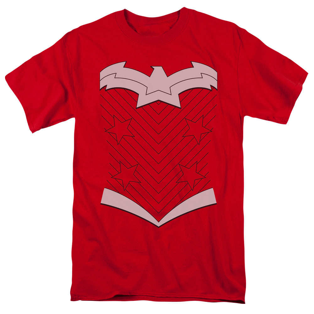 Justice League Of America New Ww Uniform Mens T Shirt Red Officially Licensed