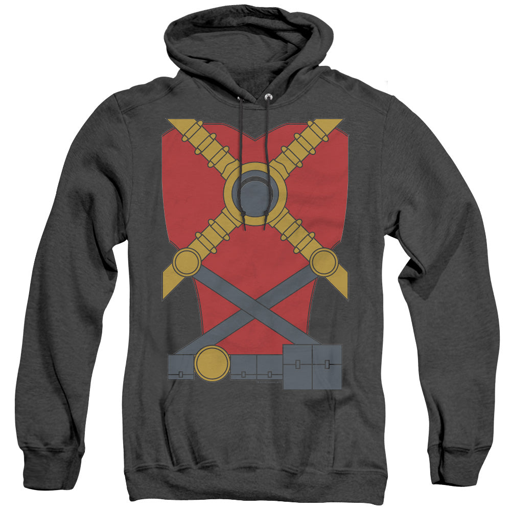 Justice League Of America Red Robin Mens Heather Hoodie Black Officially Licensed