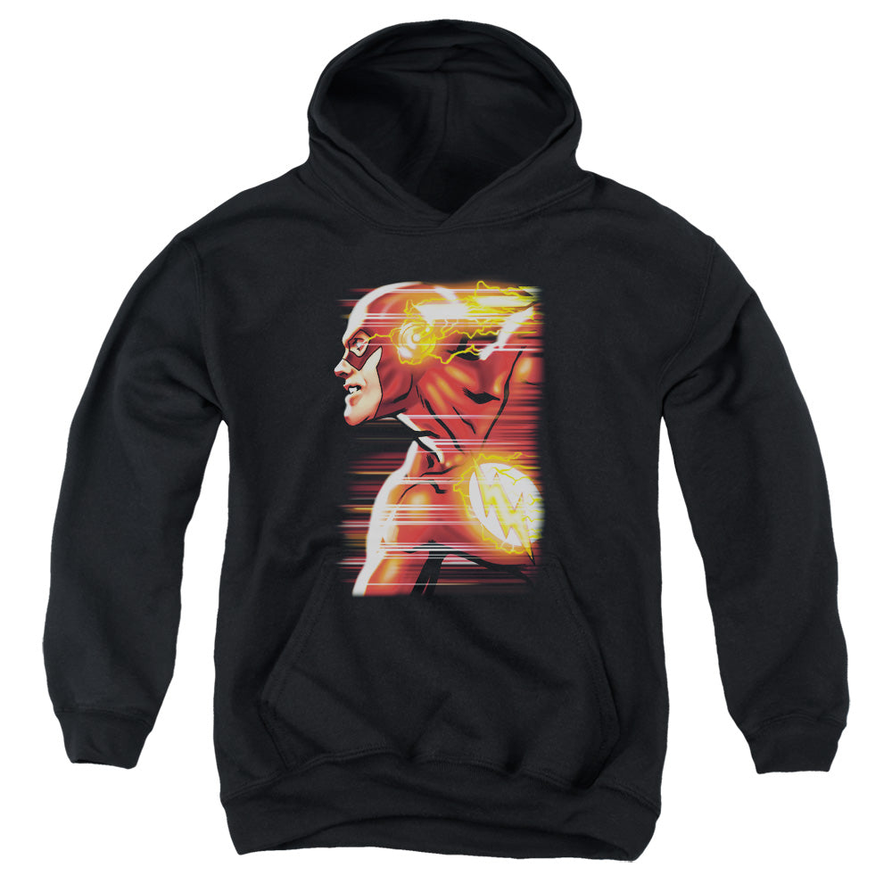 Justice League Speed Head Kids Youth Hoodie Black Officially Licensed