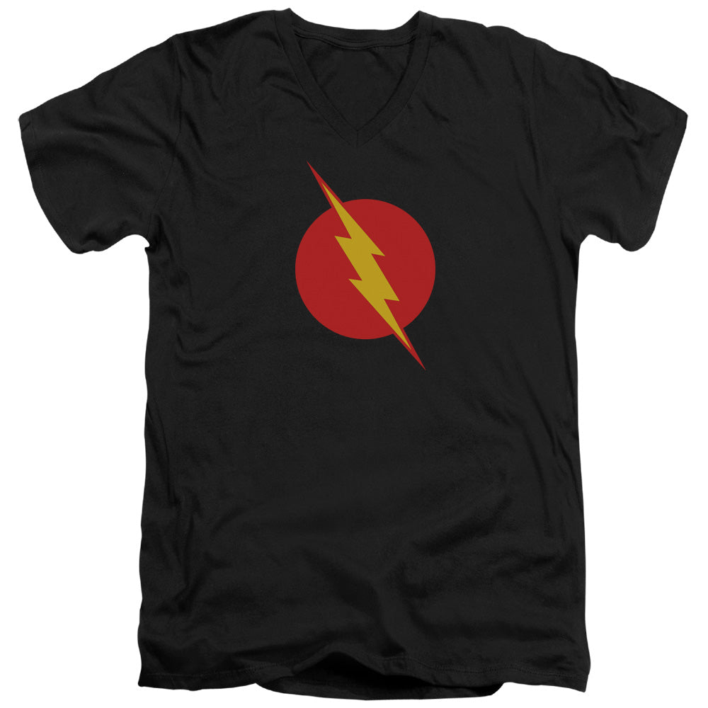 Justice League Reverse Flash Mens Slim Fit V-Neck T Shirt Black Officially Licensed