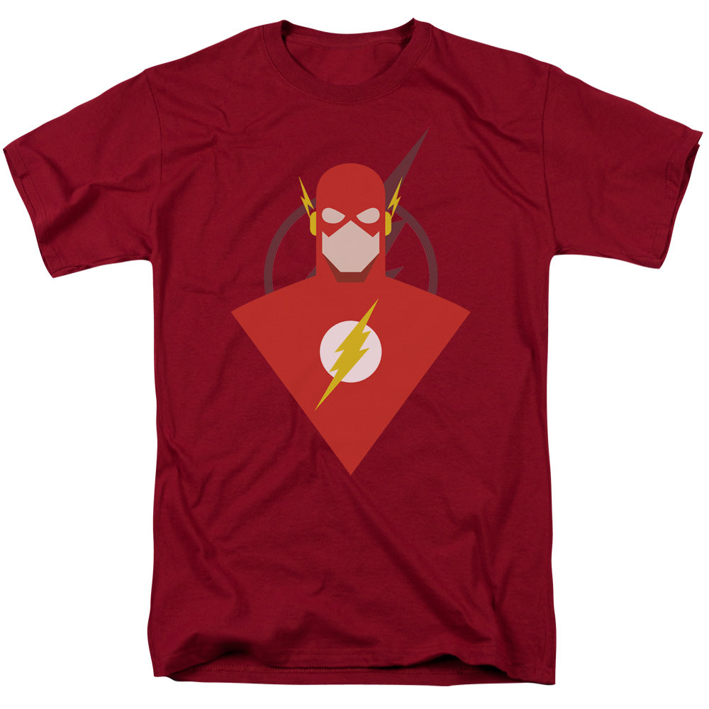 Justice League Of America Simple Flash Mens T Shirt Cardinal Officially Licensed