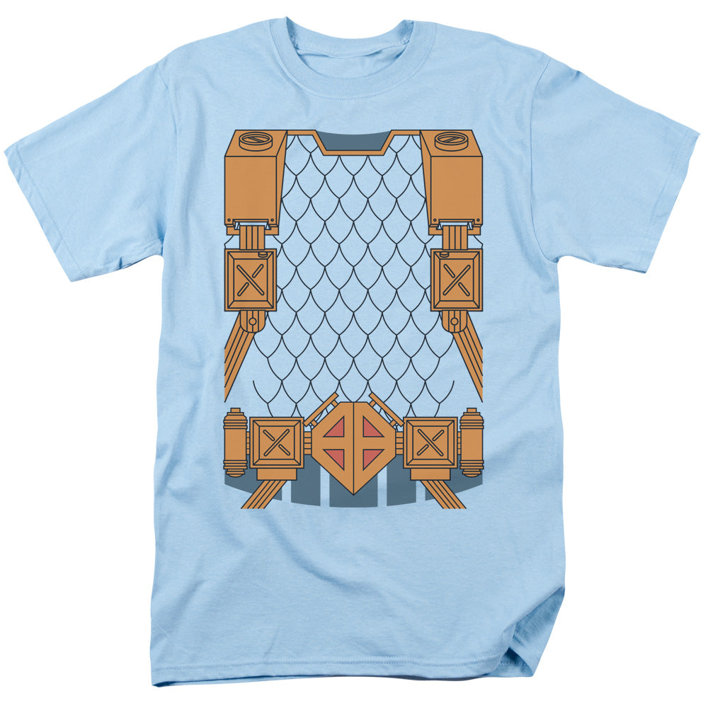 Justice League Of America Deathstroke Uniform Mens T Shirt Light Blue Officially Licensed