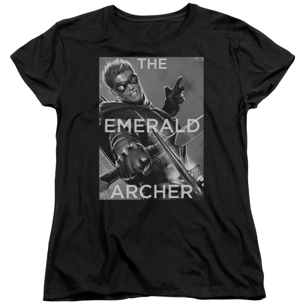 Justice League Trigger Womens T Shirt Black Officially Licensed