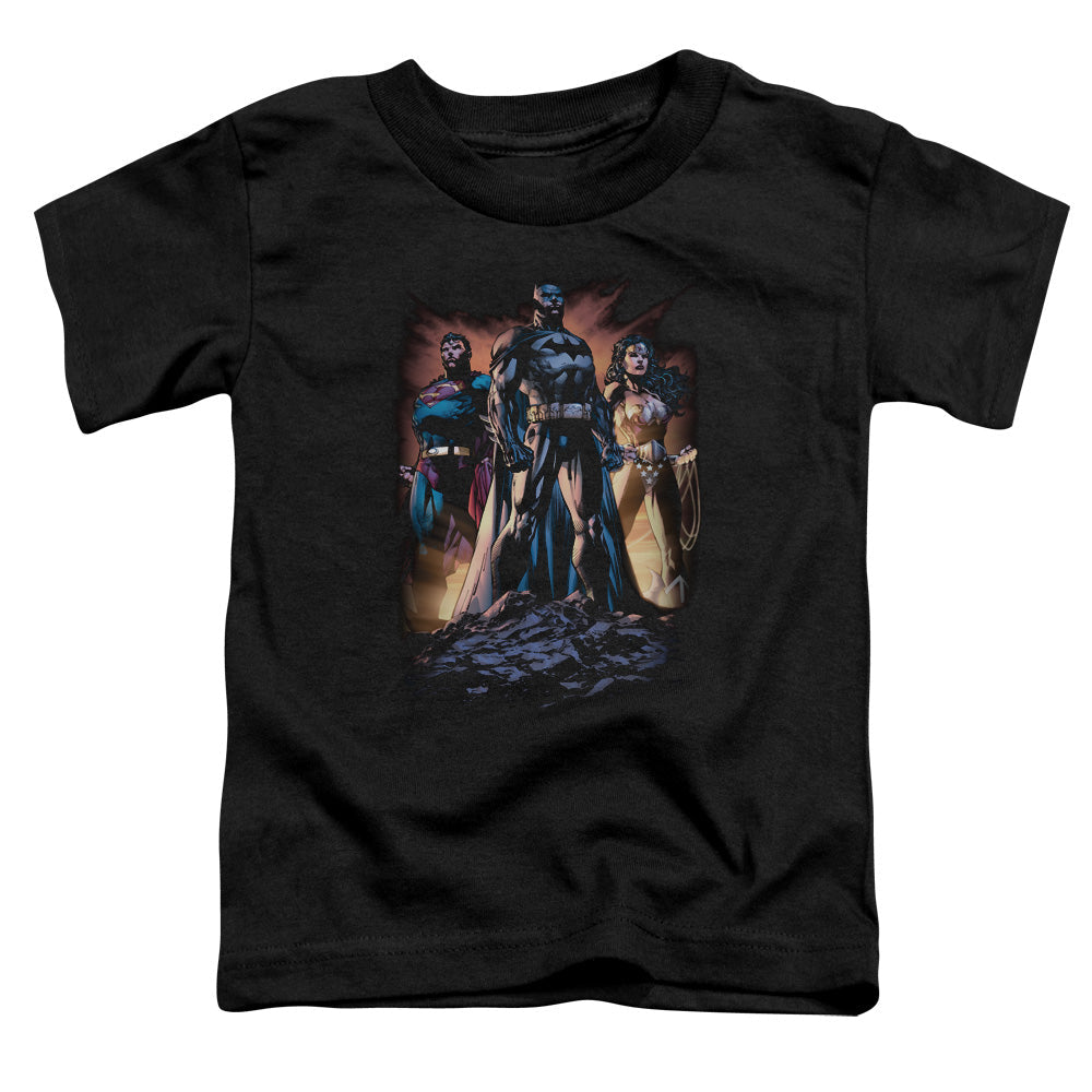 Justice League Take a Stand Toddler Kids Youth T Shirt Black Officially Licensed