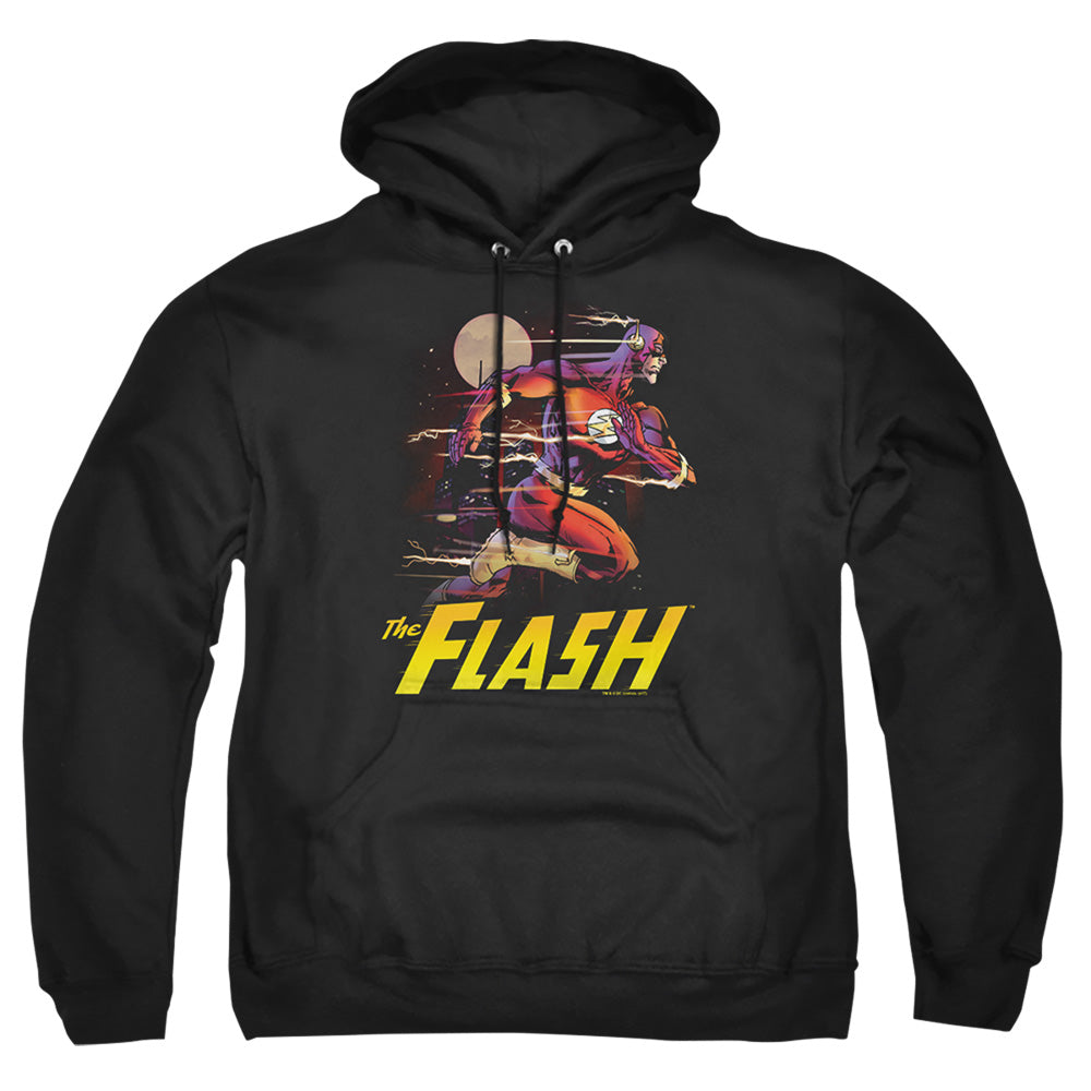 Justice League Of America City Run Mens Hoodie Black Officially Licensed