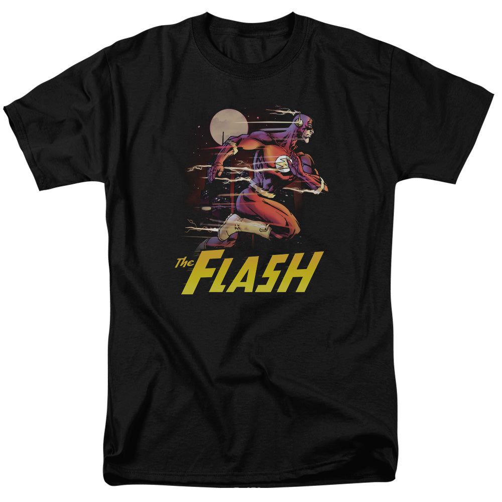 Justice League Of America City Run Mens T Shirt Black Officially Licensed