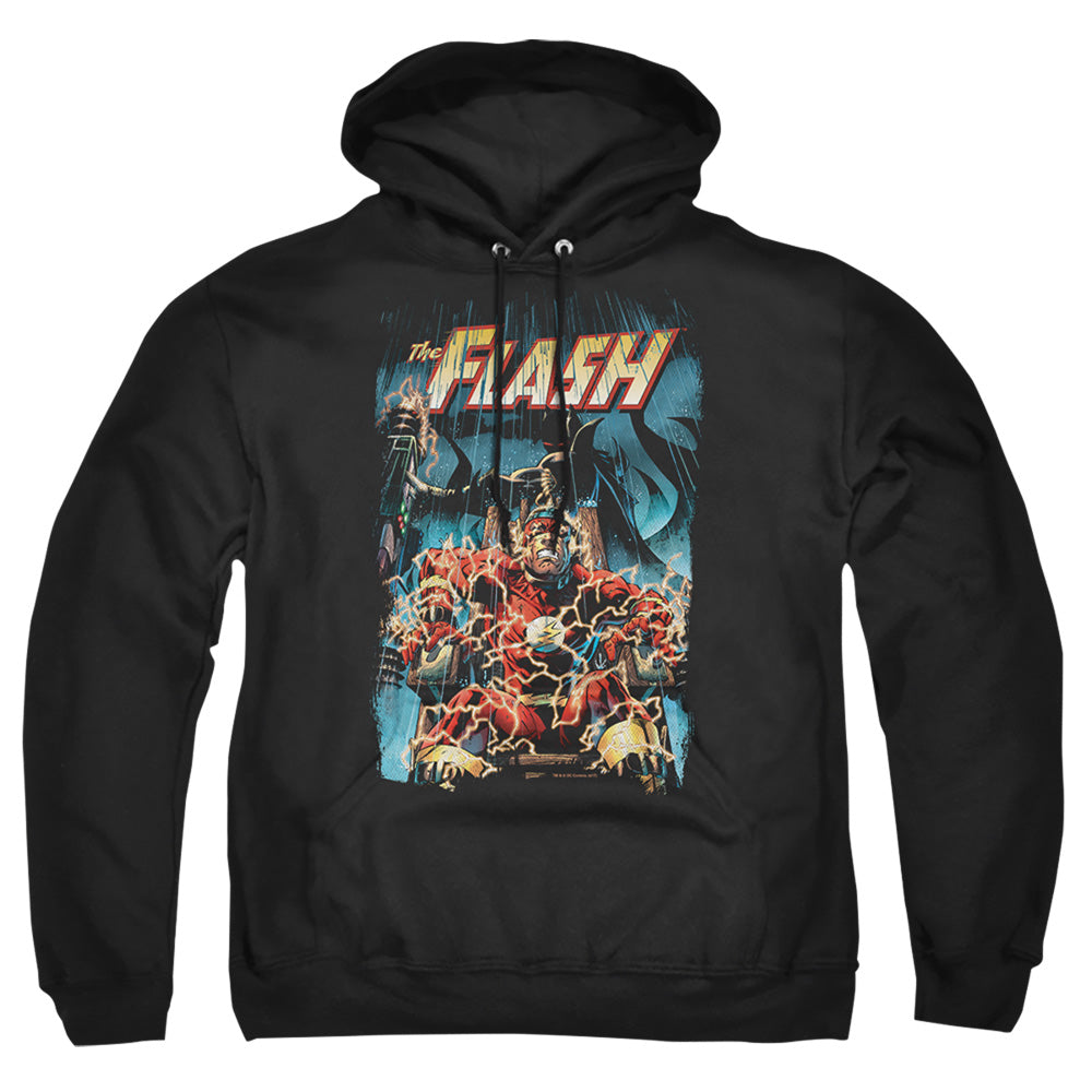 Justice League Of America Electric Chair Mens Hoodie Black Officially Licensed