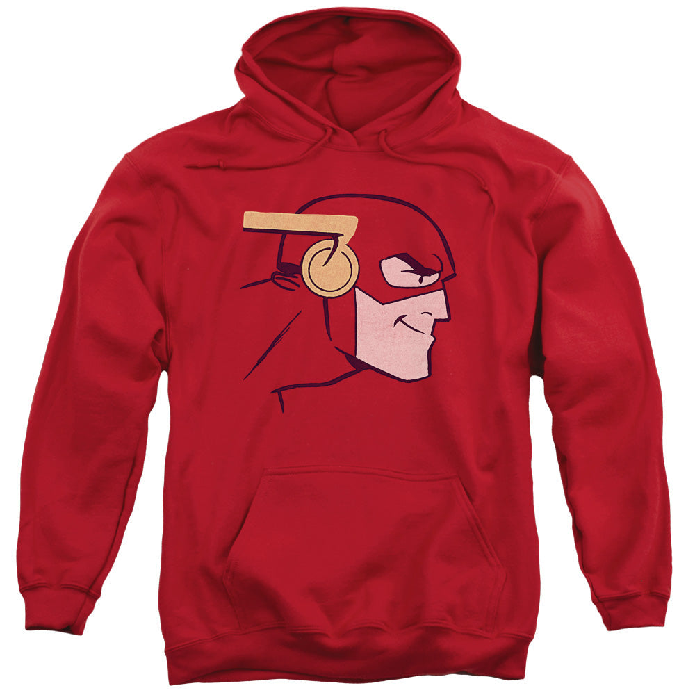 Justice League Cooke Head Mens Hoodie Red Officially Licensed