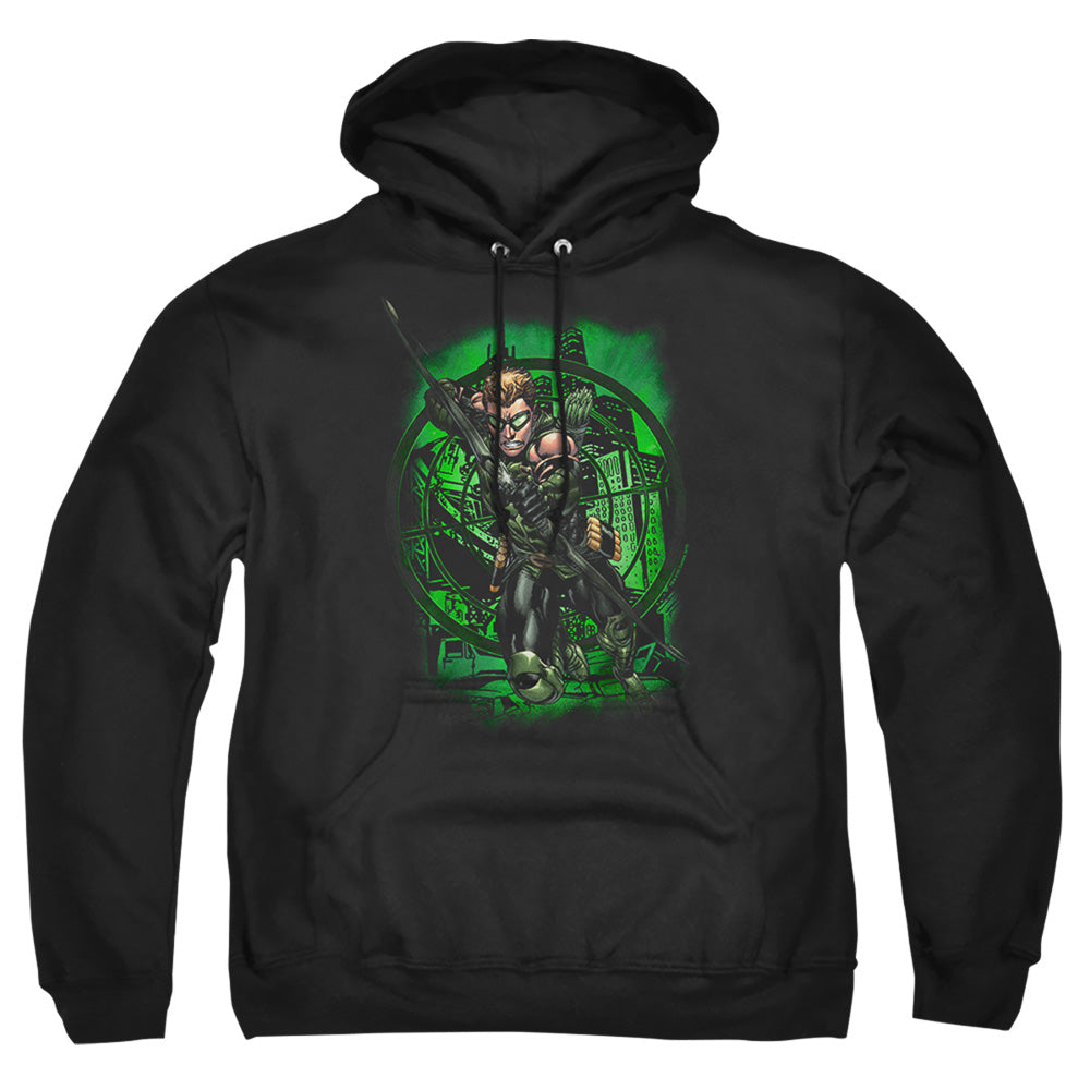 Justice League Of America In My Sight Mens Hoodie Black Officially Licensed