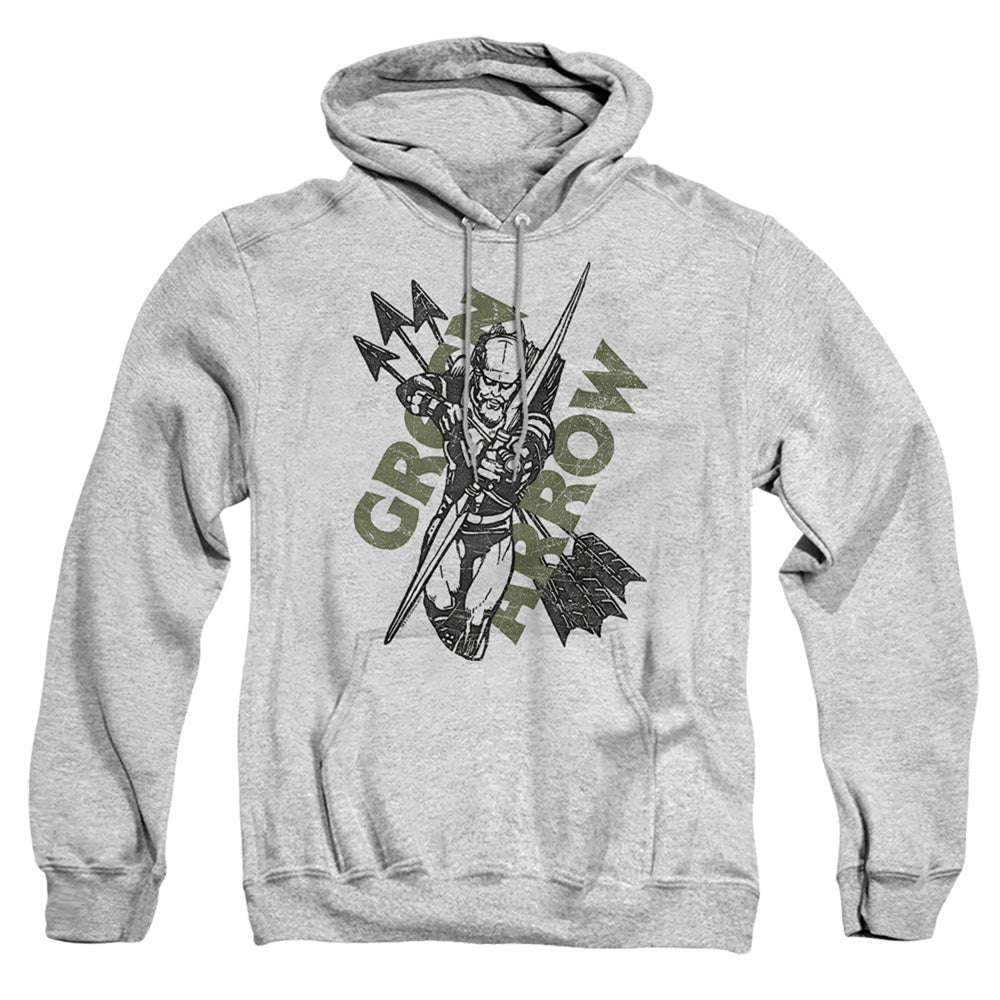 Justice League Of America Archers Arrows Mens Hoodie Athletic Heather Officially Licensed